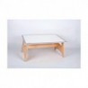TAVOLO CON PIANO LUMINOSO CM. 63,5X46X29H