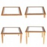 TAVOLO LUMINOSO 4 ALTEZZE CM. 60X60X2/12/30/42h