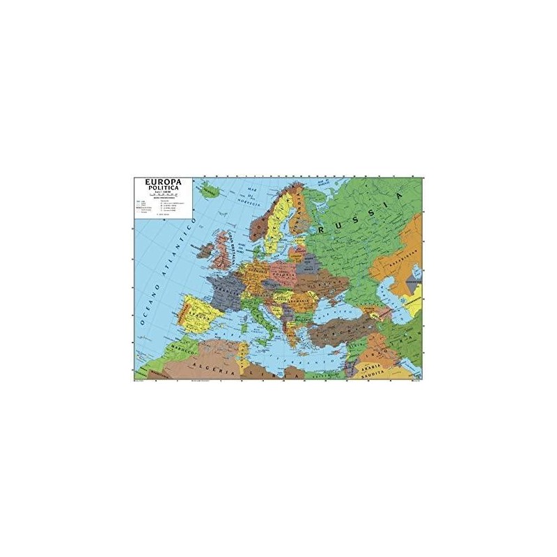 CARTA GEOGR. DOPPIA 100X140 OCEANIA-AUSTRALIA