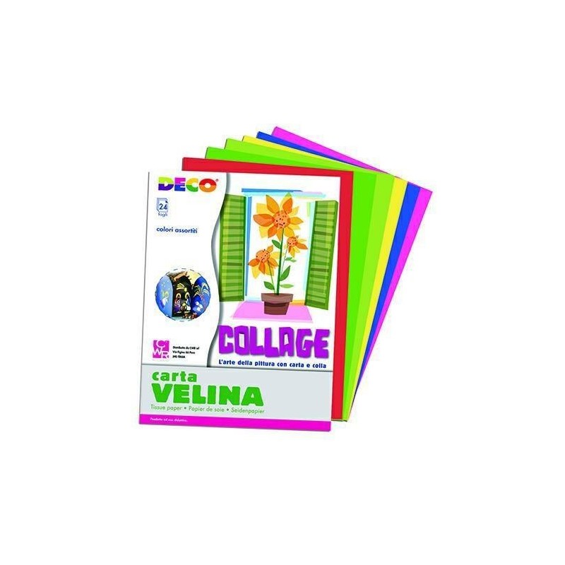 CARTA VELINA FG. 24 BUSTA 25X35 COL. ASS.