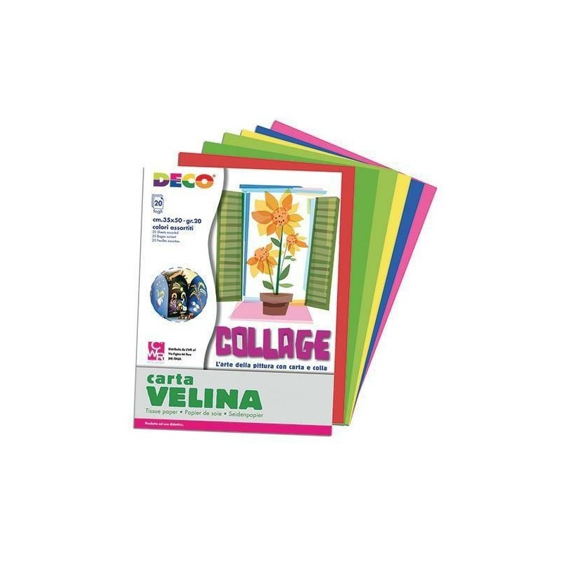 CARTA VELINA FG. 25 50X76 5 COL. ASS. FREDDI