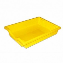 CONTENITORE BASSO CM.43X31,5X7,5H - GIALLO