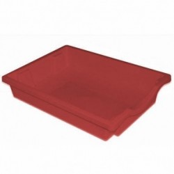 CONTENITORE BASSO CM.43X31,5X7,5H - ROSSO