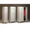 SPOGLIATOIO IN METALLO A 3 POSTI - CM.102X47X180H