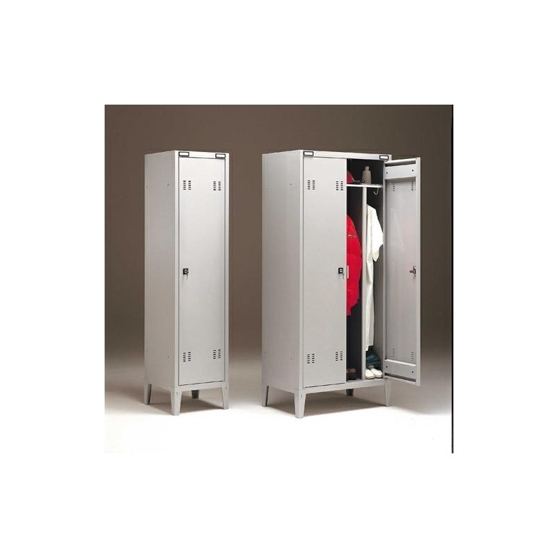 SPOGLIATOIO SPORCO/PULITO IN METALLO A 1 POSTO - CM.43X47X180H