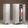 SPOGLIATOIO SPORCO/PULITO IN METALLO A 1 POSTO - CM.43X47X180H