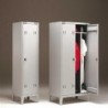 SPOGLIATOIO SPORCO/PULITO IN METALLO A 2 POSTI - CM.80X47X180H
