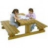 TAVOLO PIC-NIC PER BAMBINI CON PANCHE