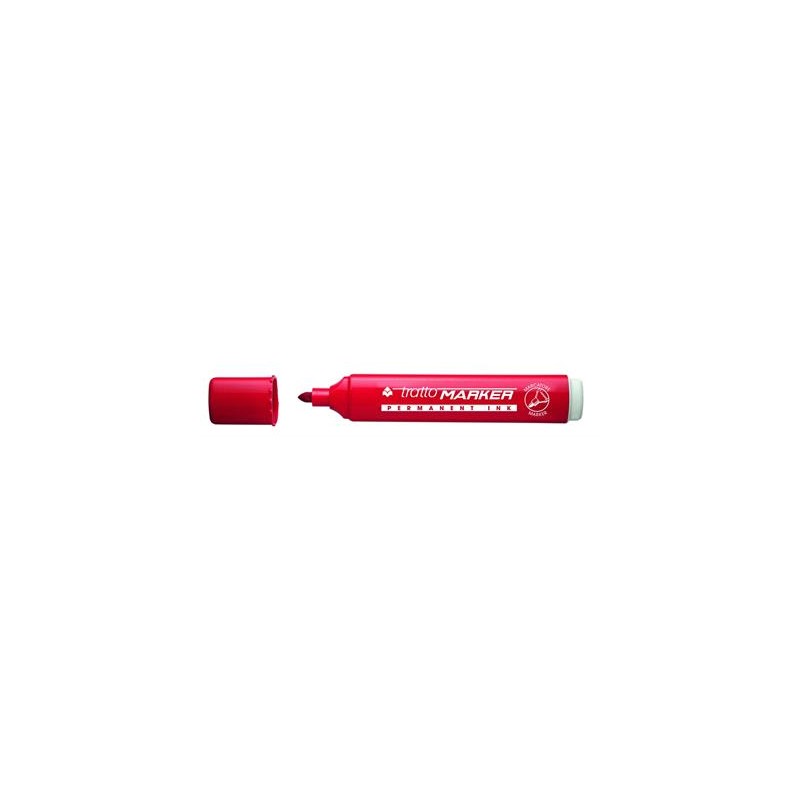 PENNARELLO INDELEBILE TRATTO MARKER P.TONDA ROSSO