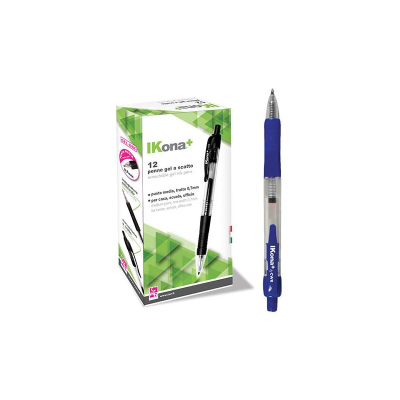 PENNA GEL A SCATTO BLU