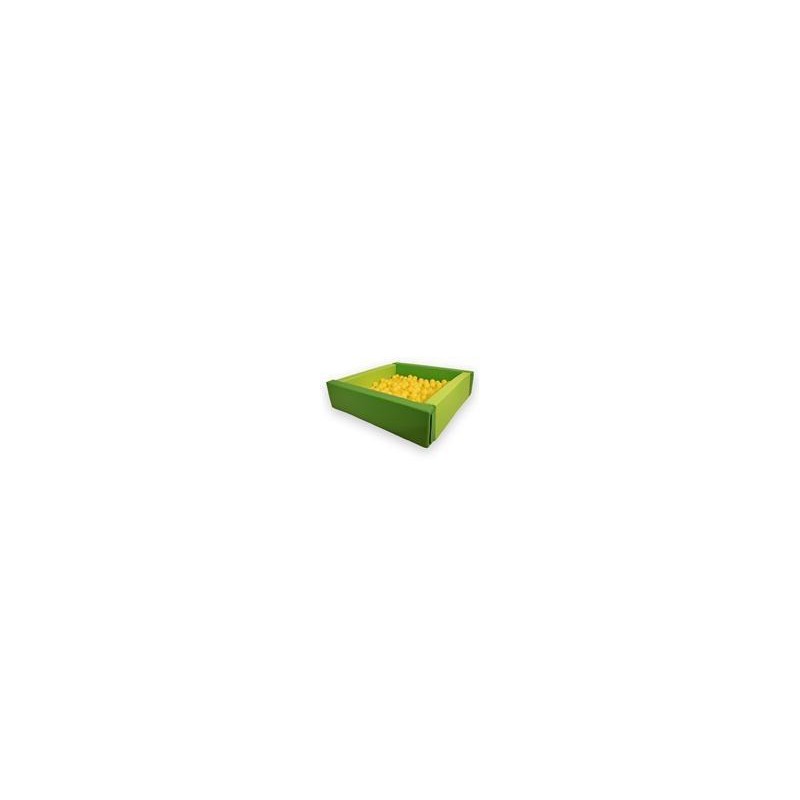 PISCINA PER PALLINE CM.200X200X30h SPESSORE CM.15 VERDE CHAIRO/VERDE