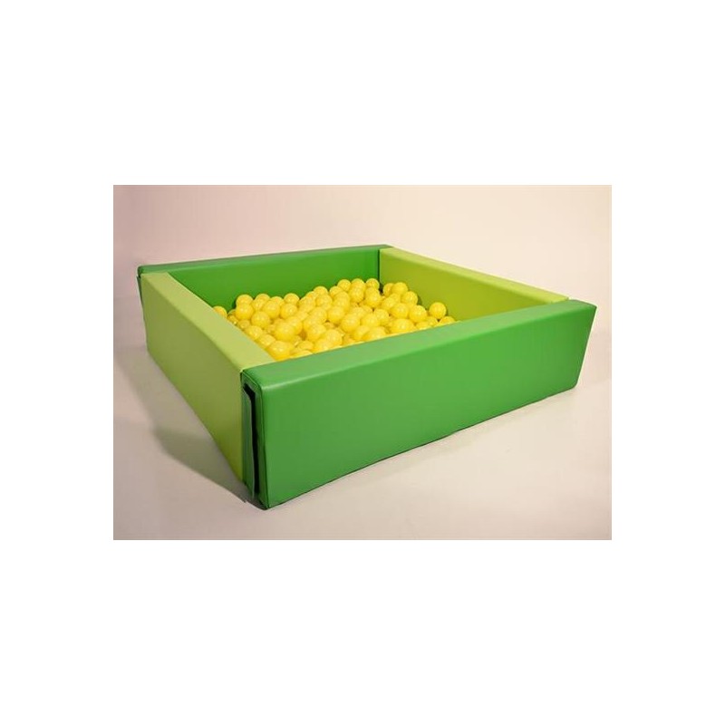 PISCINA PER PALLINE CM.200X200X60h SPESSORE CM.15 VERDE CHIARO/VERDE