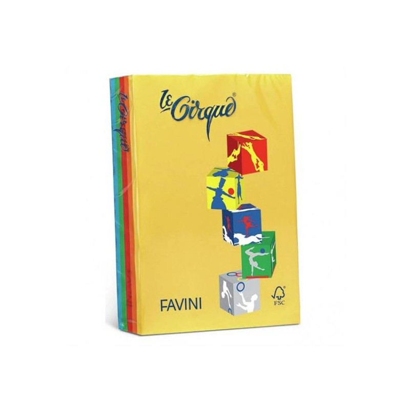 CARTA FOT. A4 TINTE FORTI\5 COL. GR.80 500FG