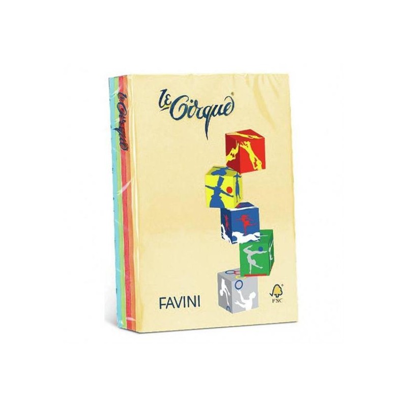 CARTA FOT. A4 TINTE TENUI\5 COL. GR.80 500FG