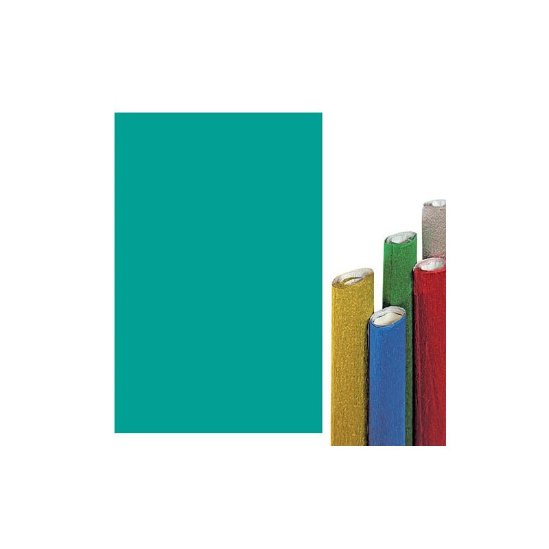 CARTA CRESPA METALLIZZATA 50X150 VERDE