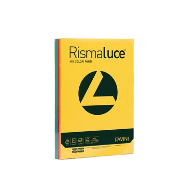 RISMALUCE A4 GR. 200 FG. 125 8 COL. FORTI