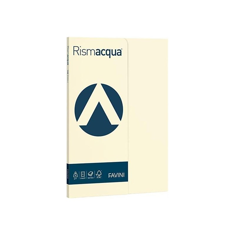 RISMAACQUA A4 GR. 90 FG. 100 AVORIO