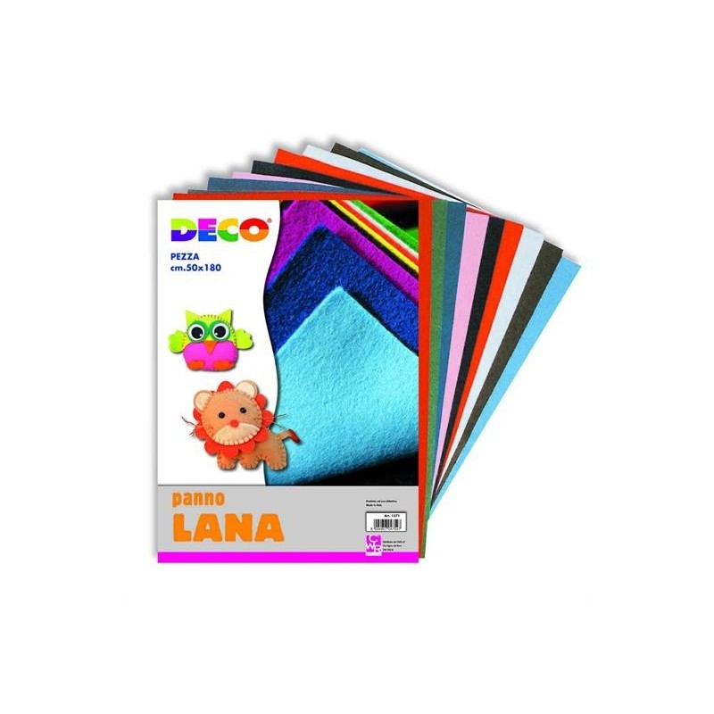 PANNO LANA CM.20X30 CF.10 COL. ASS.