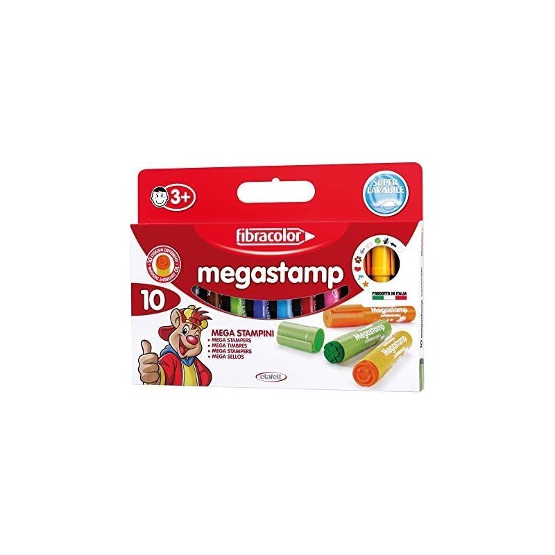 PENNARELLI TIMBRO MEGASTAMP 10 STAMPINI