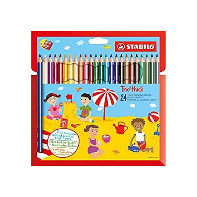 MATITONI COLORATI STABILO TRIO MAXI PZ.24
