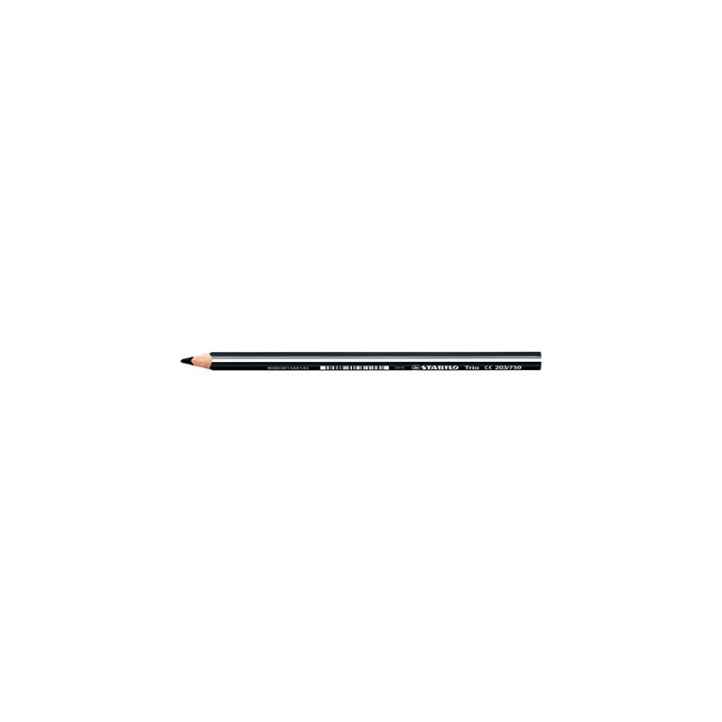 MATITONI COLORATI STABILO TRIO MAXI NERO