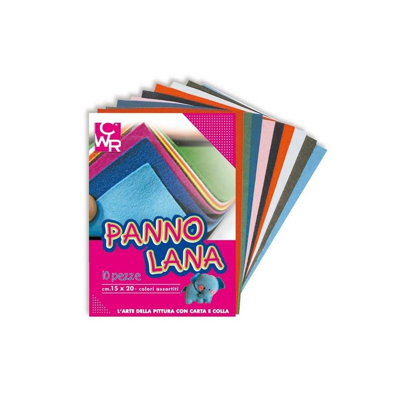 PANNO LANA CM.15X20 CF.10 COL. ASS.