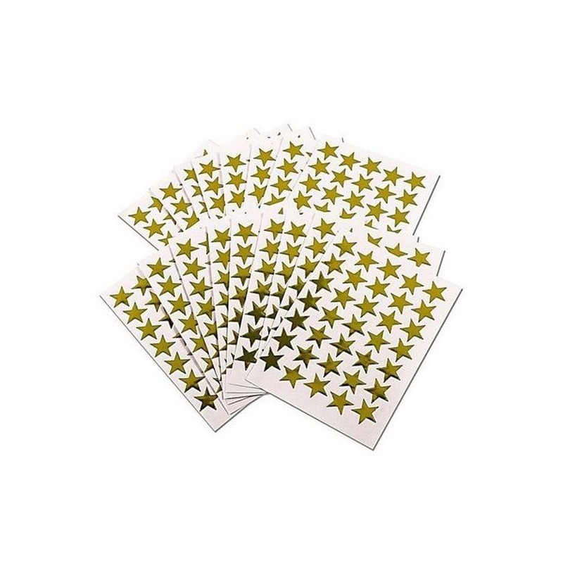 STELLE ADESIVE ORO FG.6 27X27 TOT. 180 STELLINE