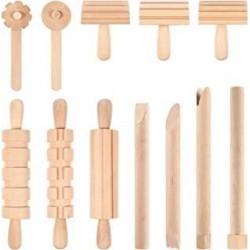 SET 12 ATTREZZI IN LEGNO...