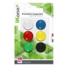 BOTTONI MAGNETICI COLORATI Ø CM.3 PZ.6