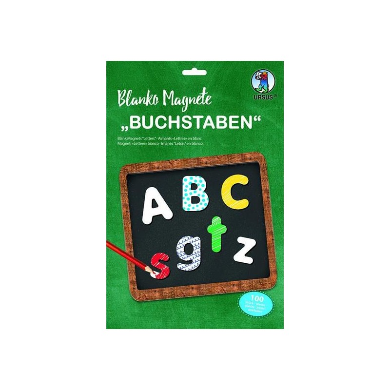 LETTERE MAGNETICHE DA COLORARE - 100 PZ