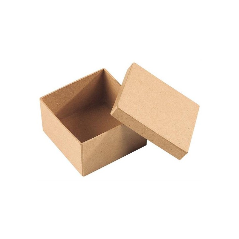 CARTONE DA DECORARE SCATOLA QUADRATA MM.85X85X52