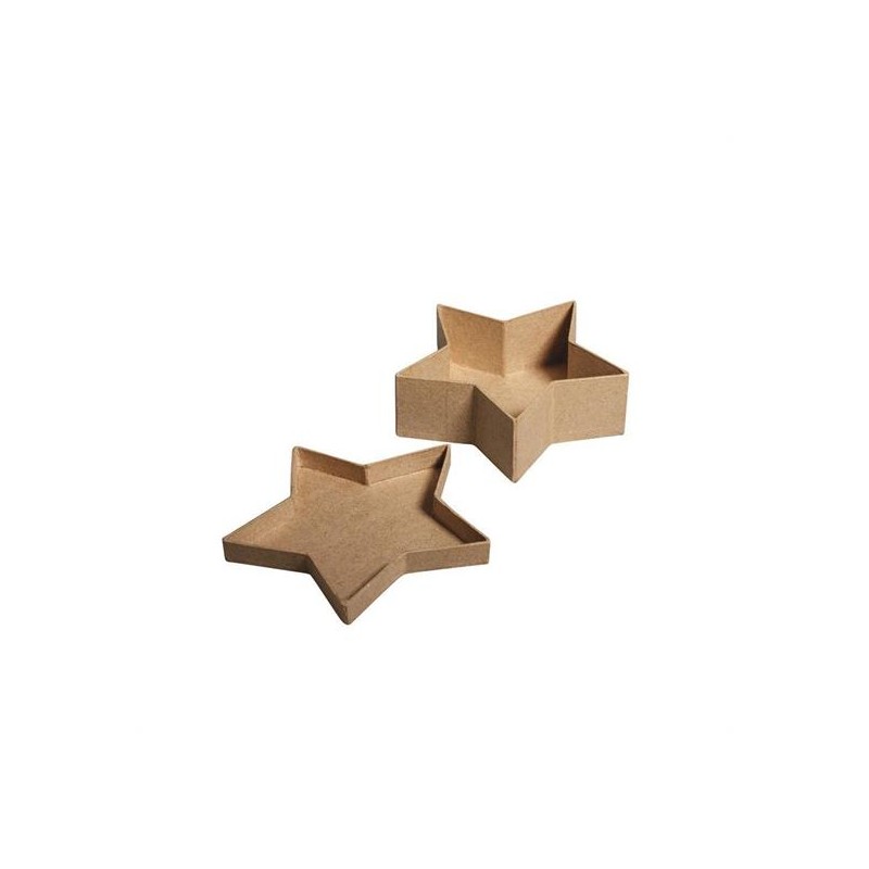 CARTONE DA DECORARE SCATOLA STELLA MM.80X50