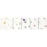 FOGLI LEGGERI 35 g - 23x33 - CON PETALI DI FIORE - 5 FG
