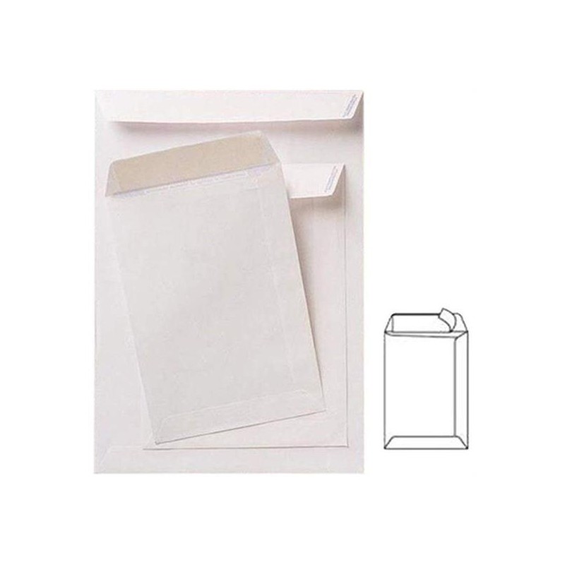 BUSTE DA LETTERA A SACCO CON STRIP 23x33 PZ.25