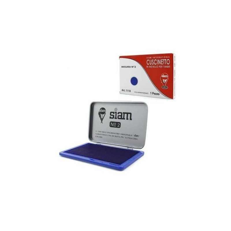CUSCINETTO PER TIMBRI IN GOMMA 8X12 BLU