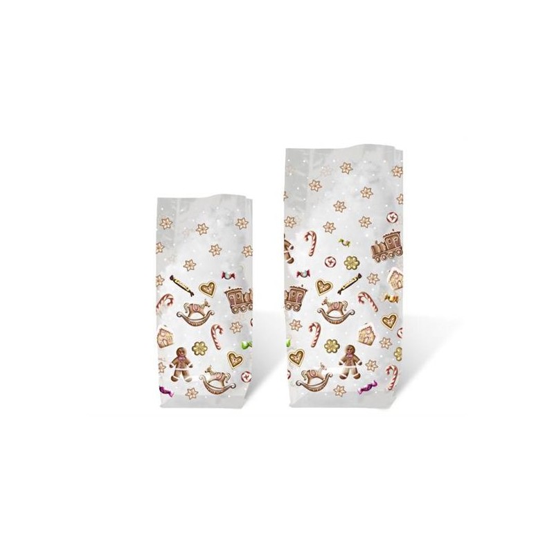 SACCHETTI REGALO SOGGETTI NATALIZI 14,5X23,5CM  PZ.10