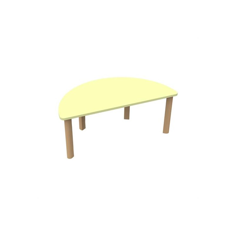 TAVOLO SEMICERCHIO 130X65X46