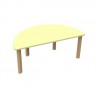 TAVOLO SEMICERCHIO 130X65X46