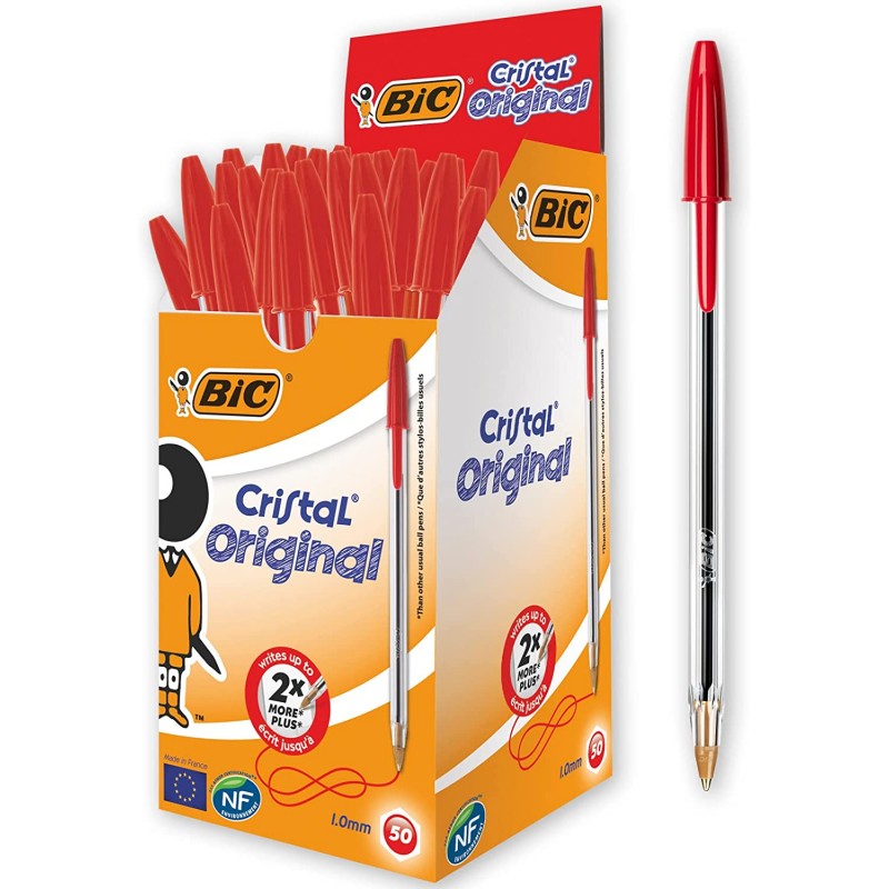PENNASFERA BIC CRISTAL ROSSA 50 Pz.