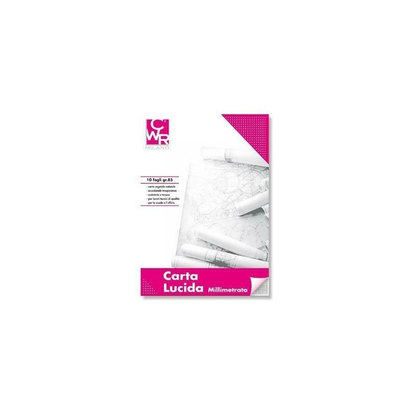 CARTA LUCIDA TRASPARENTE BLOCCO A3 FG.50
