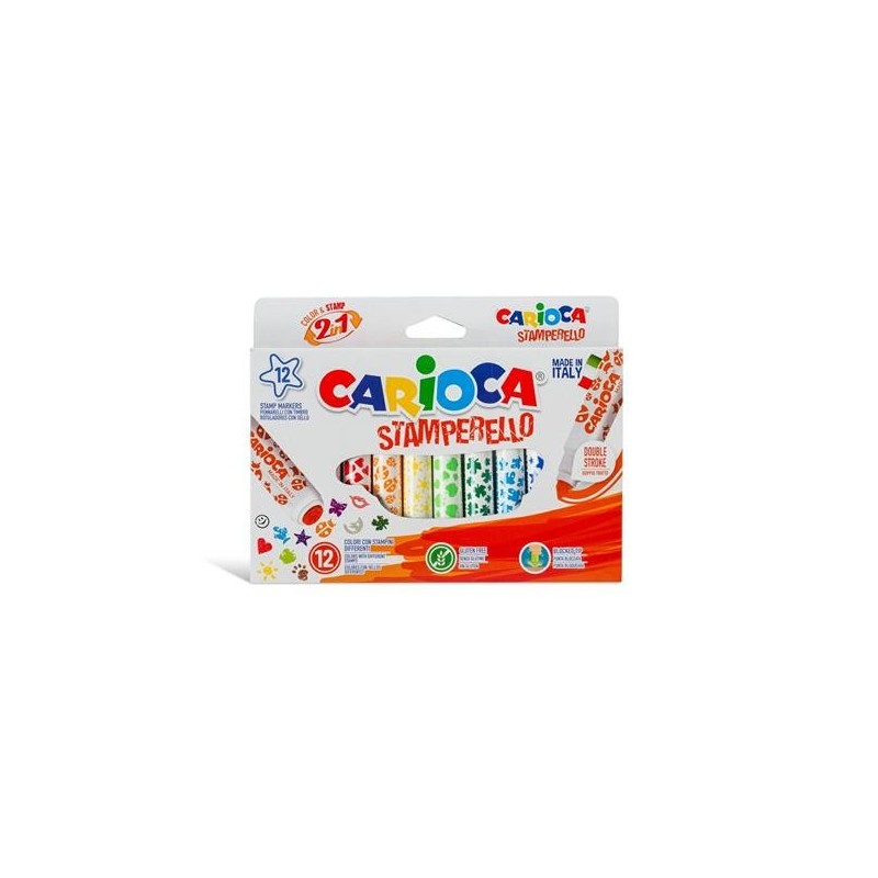 PENNARELLI TIMBRO CARIOCA 12 STAMPINI